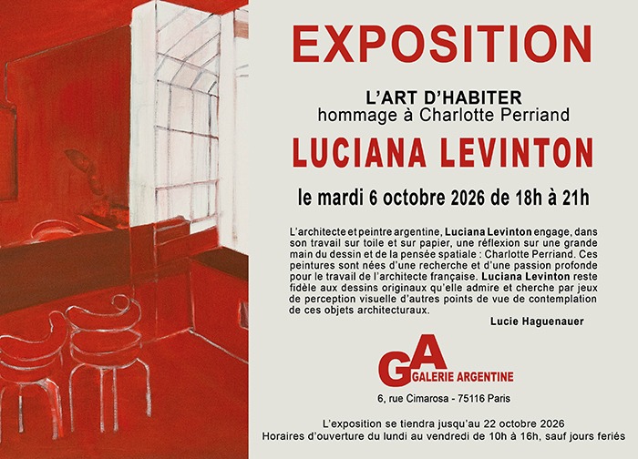 L’art d’habiter, Un hommage à Charlotte Perriand. Galerie Argentine, Paris L’art d’habiter, Un hommage à Charlotte Perriand. Galerie Argentine, Paris